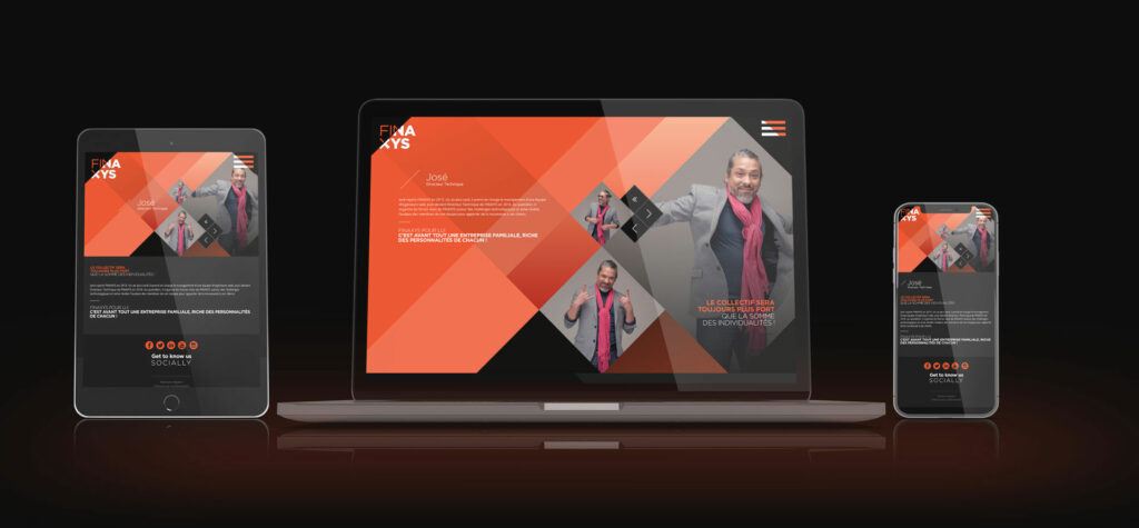 site responsive Finaxys