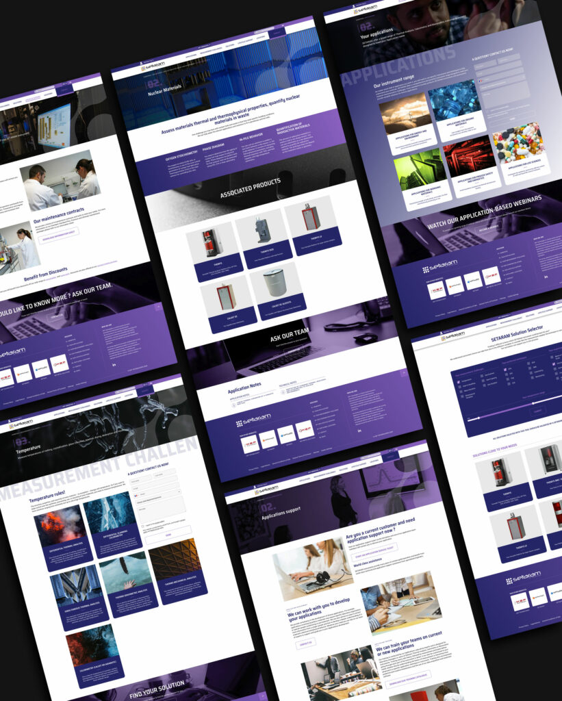pages du site Setaram