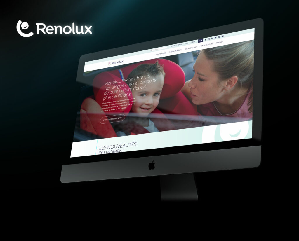 page d'accueil du site Renolux