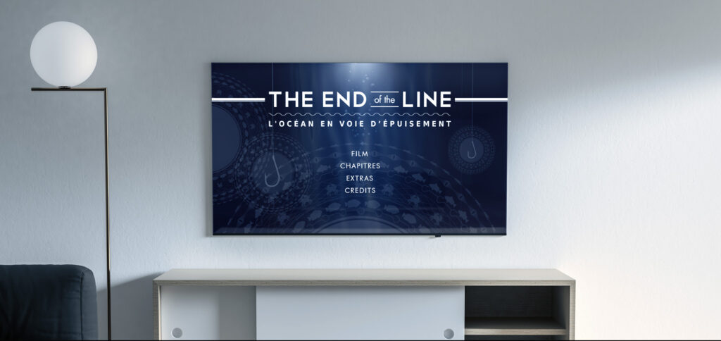 menu principal du DVD du film The End of the line